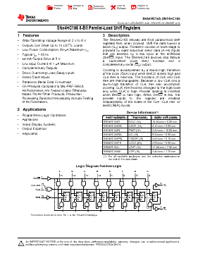 SN74HC165DBR Datasheet PDF - Texas Instruments