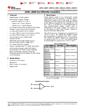 LM393D Datasheet PDF - Texas Instruments