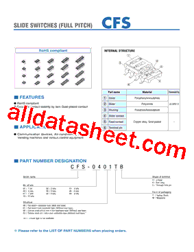 CFS-0800MC Datasheet PDF - Copal Electronics