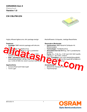 CWCBLPM4.EN-MZNX-R Datasheet PDF - OSRAM GmbH
