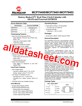 MCP79400 Datasheet PDF - Microchip Technology