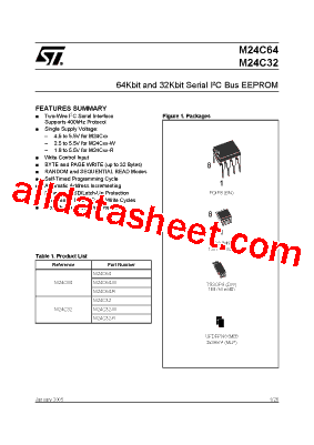 M24C64-RMB3T Datasheet PDF - STMicroelectronics
