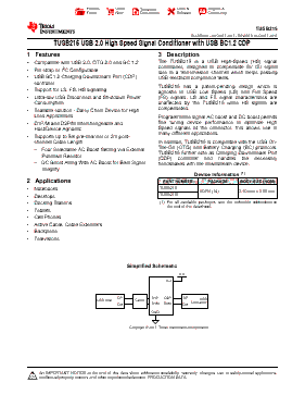 TUSB215RGYR Datasheet PDF - Texas Instruments